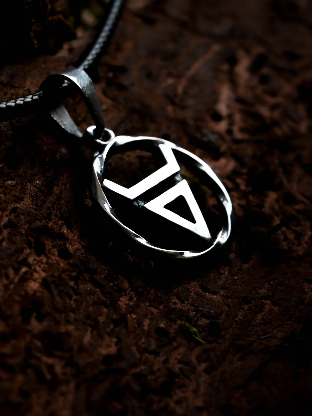 Symbol of Veles Amulet in Twisted Sterling Silver 925 — Slavic, Viking & Norse Symbol Pendant