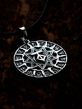 Slavic Chertog Tur (Aurochs) Amulet, Sterling Silver 925 — Svarog Circle Zodiac Pendant