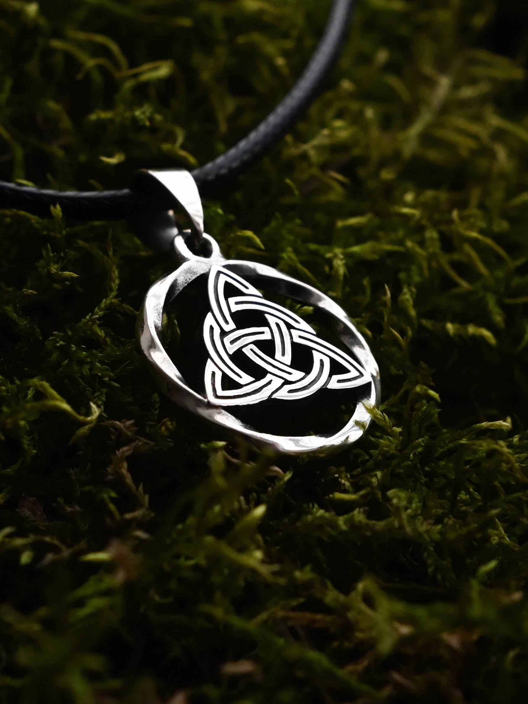 Celtic Knot Amulet in Twisted Sterling Silver 925 — Celtic, Viking & Norse Symbol Pendant