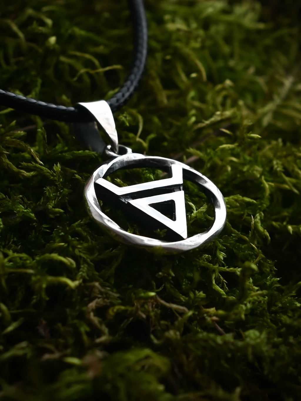 Symbol of Veles Amulet in Twisted Sterling Silver 925 — Slavic, Viking & Norse Symbol Pendant