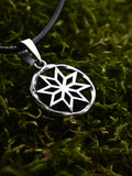Alatyr Amulet in Twisted Sterling Silver 925 — Slavic, Viking & Norse Symbol Pendant