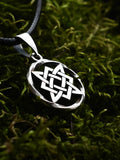 Star of Rus Amulet in Twisted Sterling Silver 925 — Slavic, Viking & Norse Symbol Pendant
