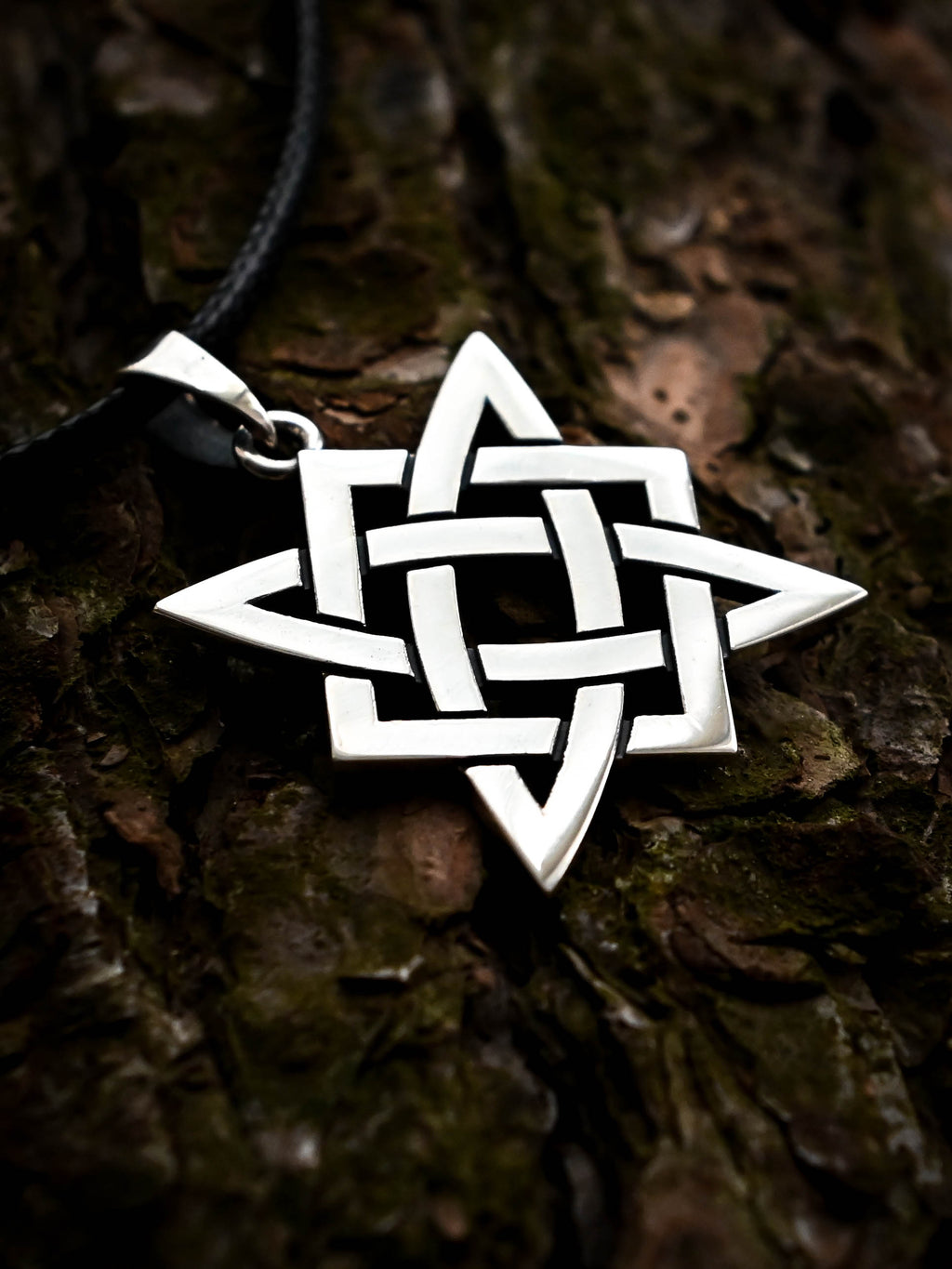 Star of Rus Amulet, Sterling Silver 925 — Slavic Symbol Pendant