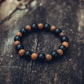 Black Agate and Jasper Bracelet