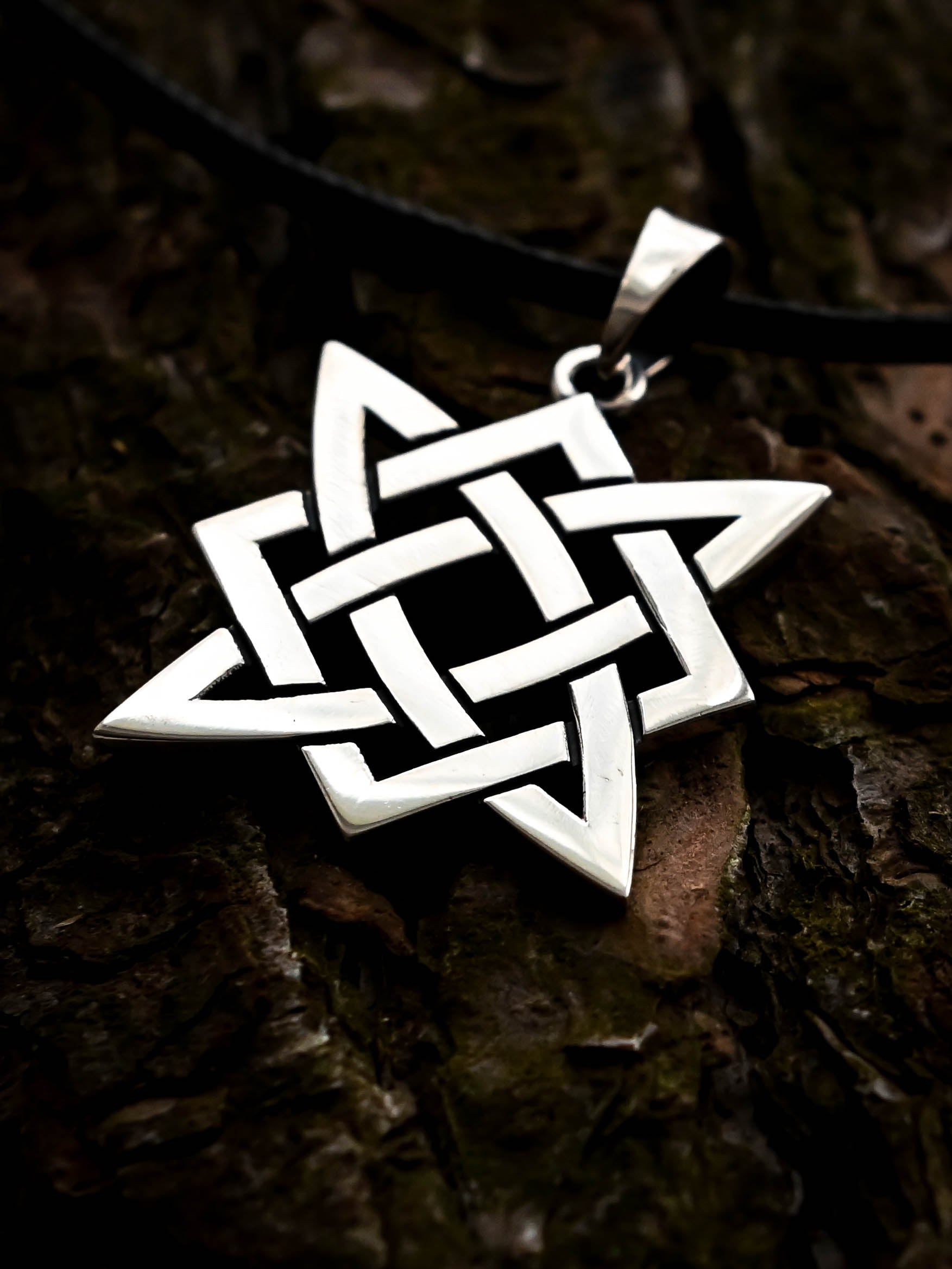 Star of Rus Amulet, Sterling Silver 925 — Slavic Symbol Pendant