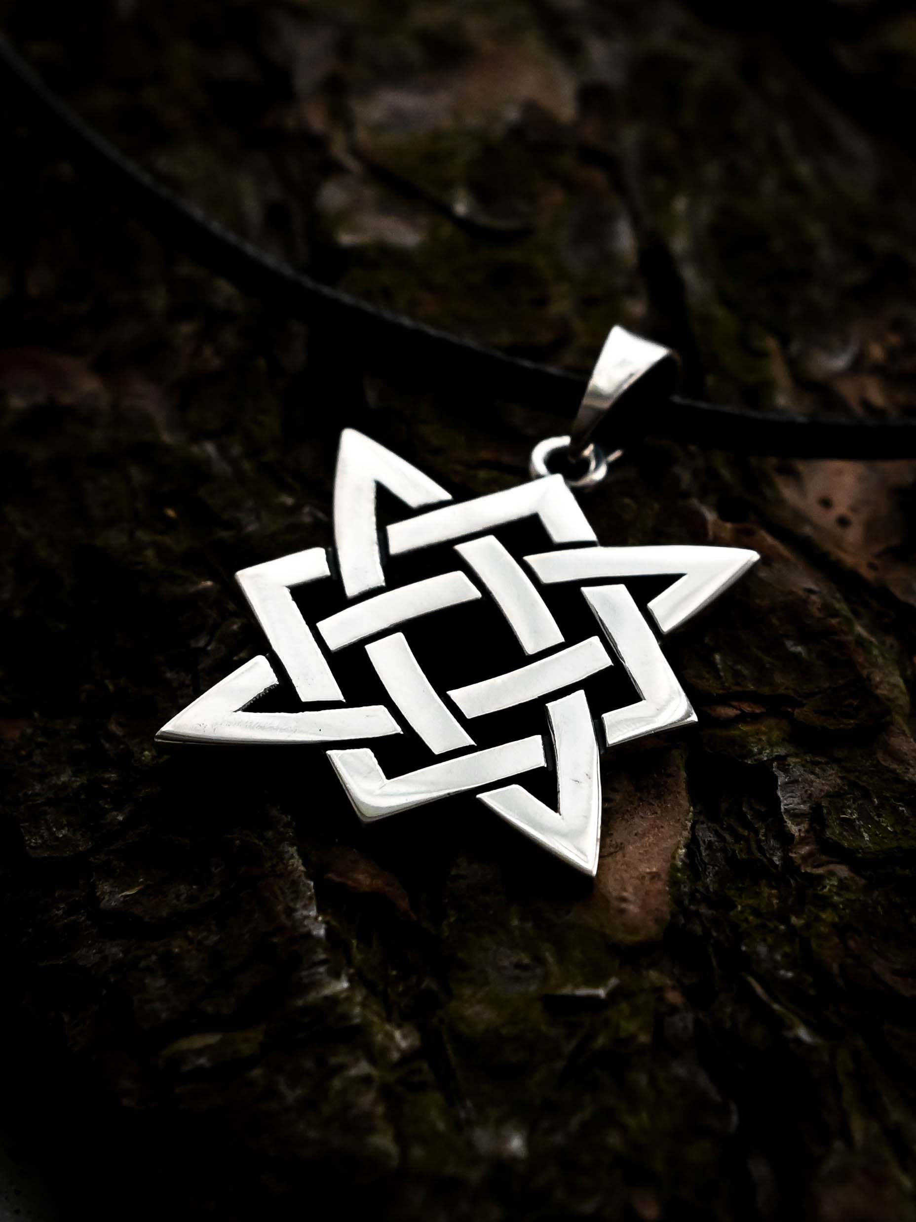 Star of Rus Amulet, Sterling Silver 925 — Slavic Symbol Pendant