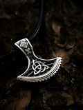 Perun's Axe with Celtic Knot, Sterling Silver 925 — Slavic & Celtic Symbol Pendant