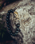 Serpentine Bracelet with Falcon and Snake Clasp