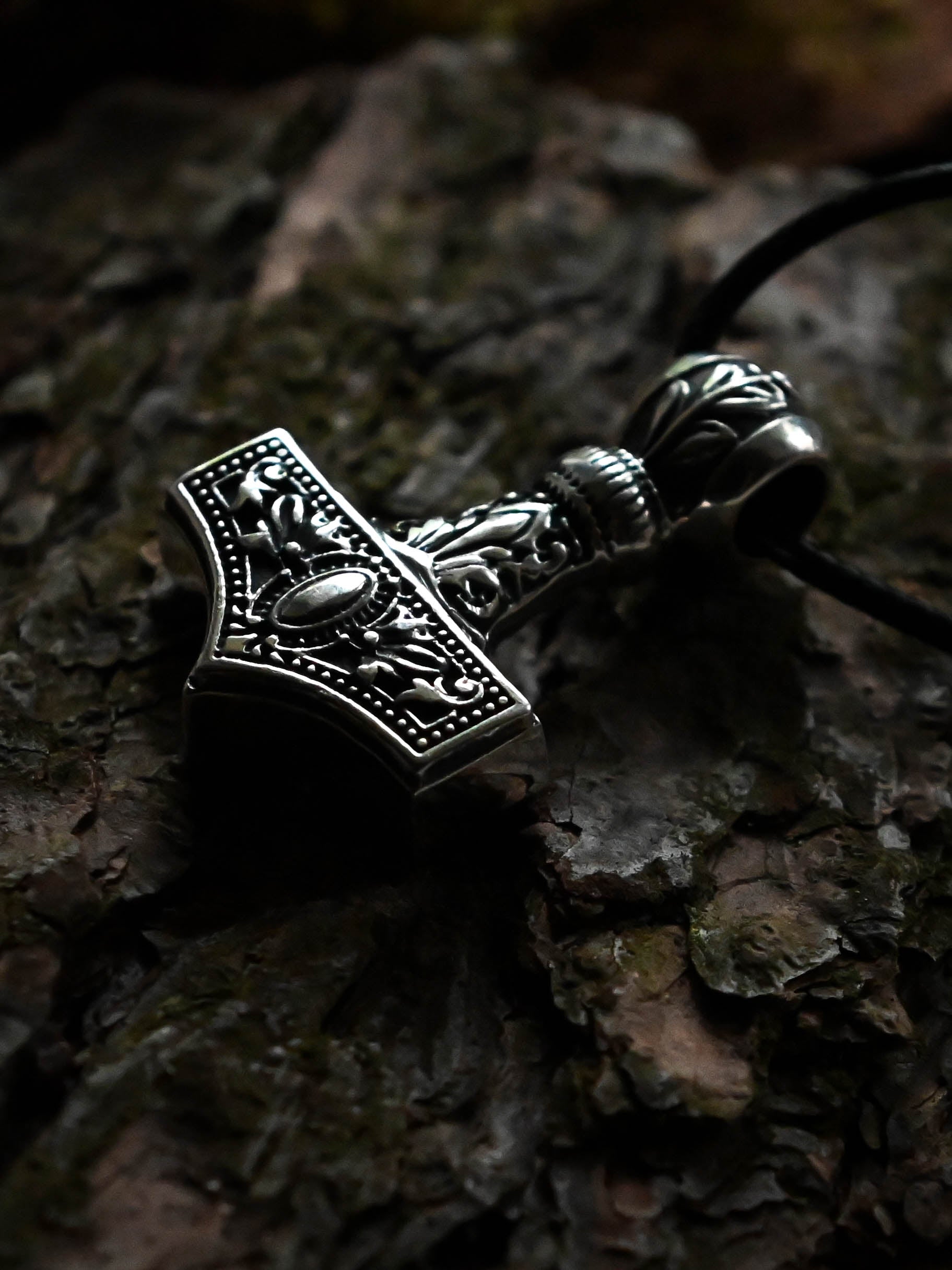 Classic Thor's Hammer (Mjolnir), Sterling Silver 925 — Viking Symbol Pendant