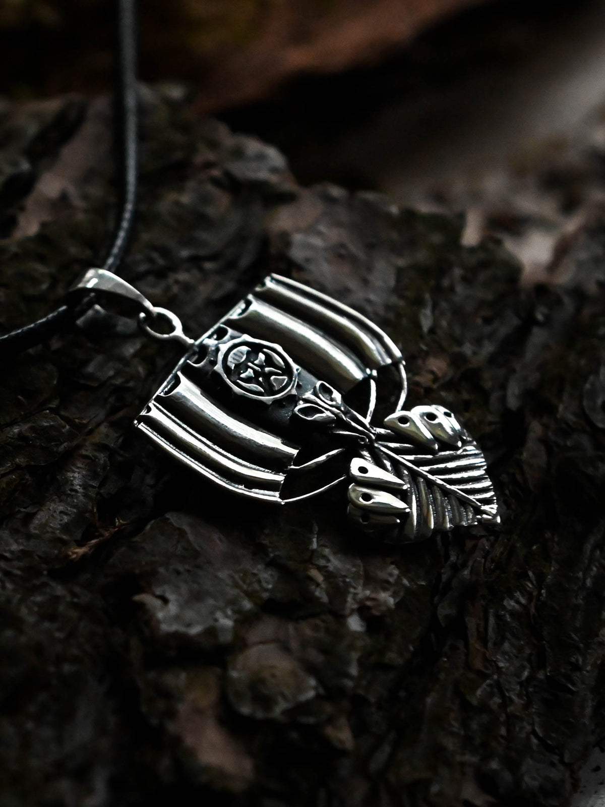 Viking Longship (Drakkar) Amulet, Sterling Silver 925 — Viking Symbol Pendant