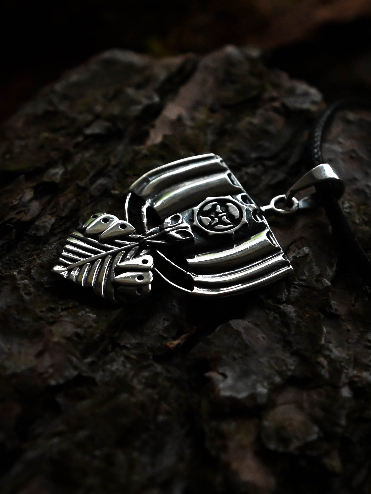 Viking Longship (Drakkar) Amulet, Sterling Silver 925 — Viking Symbol Pendant