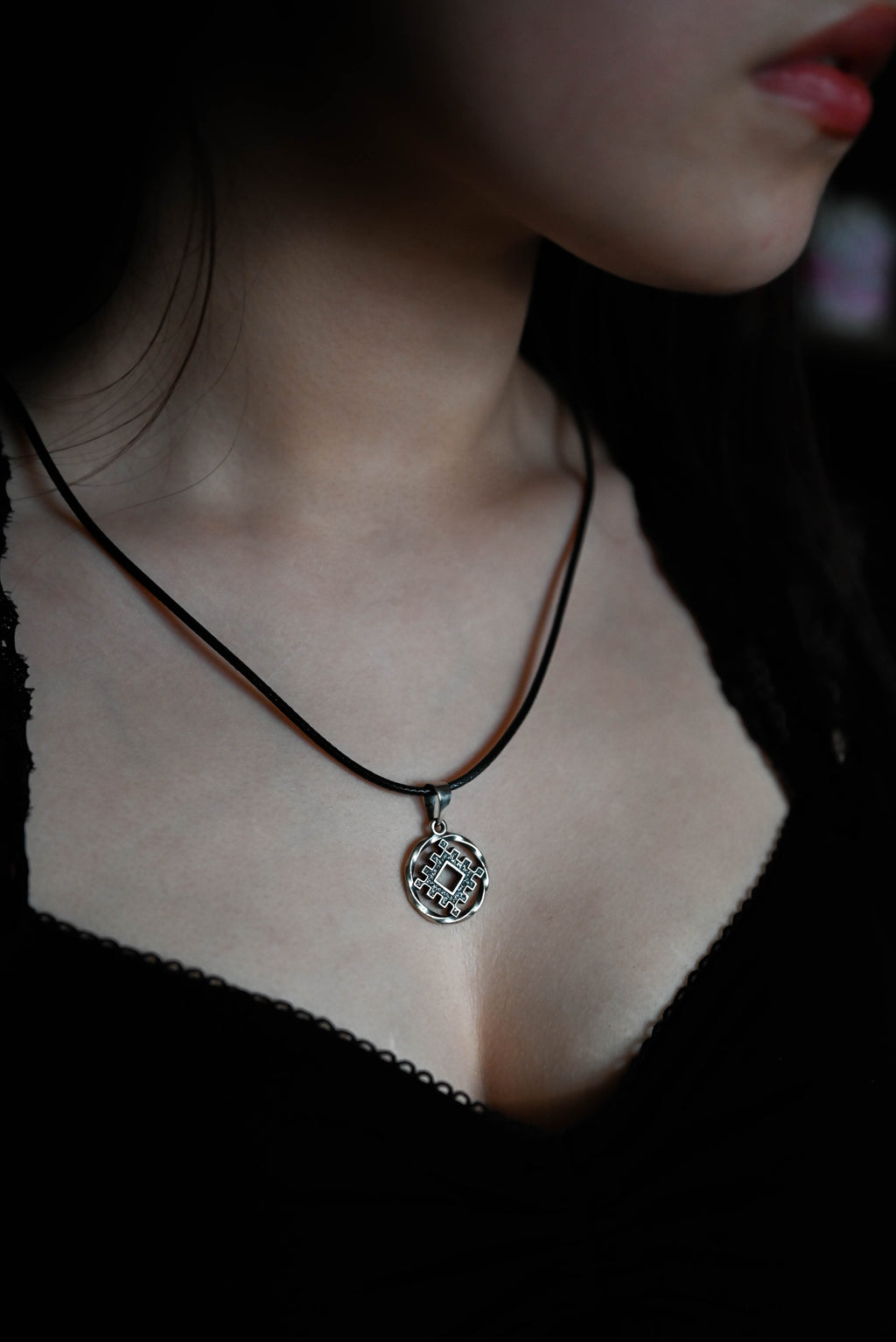 Thistle of Happiness (Repeynik) Amulet in Twisted Sterling Silver 925 — Slavic, Viking & Norse Symbol Pendant
