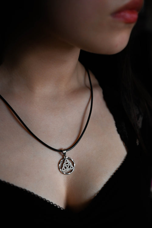 Celtic Knot Amulet in Twisted Sterling Silver 925 — Celtic, Viking & Norse Symbol Pendant