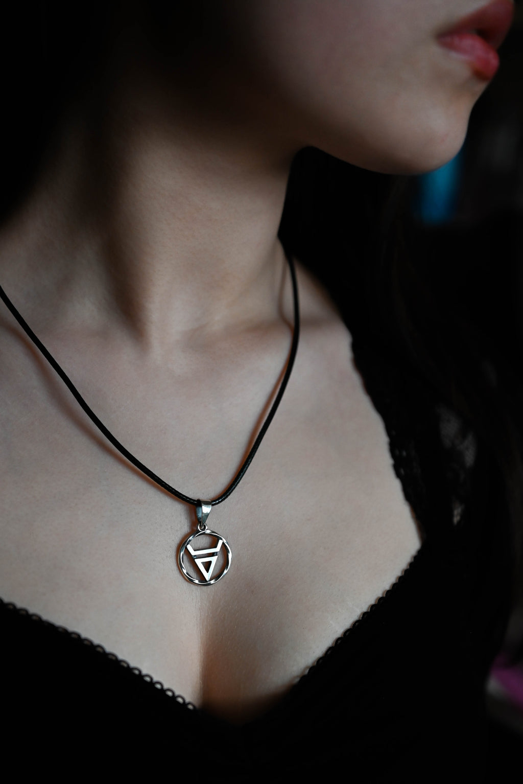 Symbol of Veles Amulet in Twisted Sterling Silver 925 — Slavic, Viking & Norse Symbol Pendant