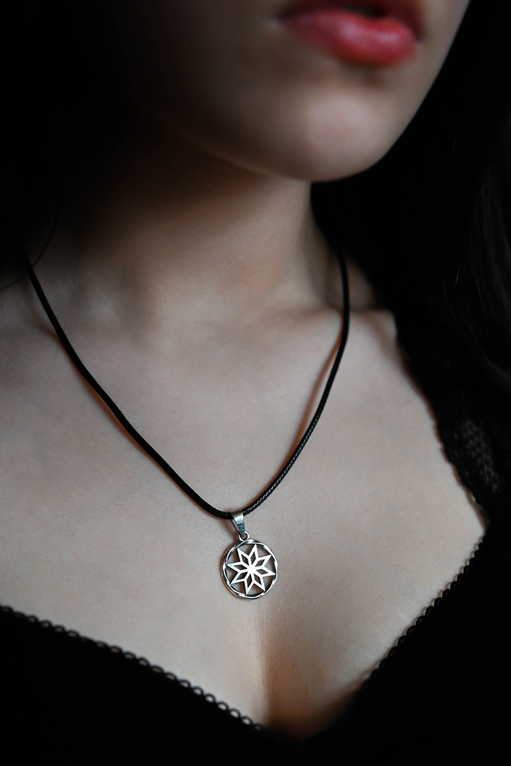 Alatyr Amulet in Twisted Sterling Silver 925 — Slavic, Viking & Norse Symbol Pendant