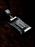 Uruz Rune Amulet on a Scroll, Sterling Silver 925 — Viking & Norse Symbol Pendant