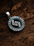 Jera Rune Amulet, Elder Futhark, Sterling Silver 925 — Viking & Norse Symbol Pendant