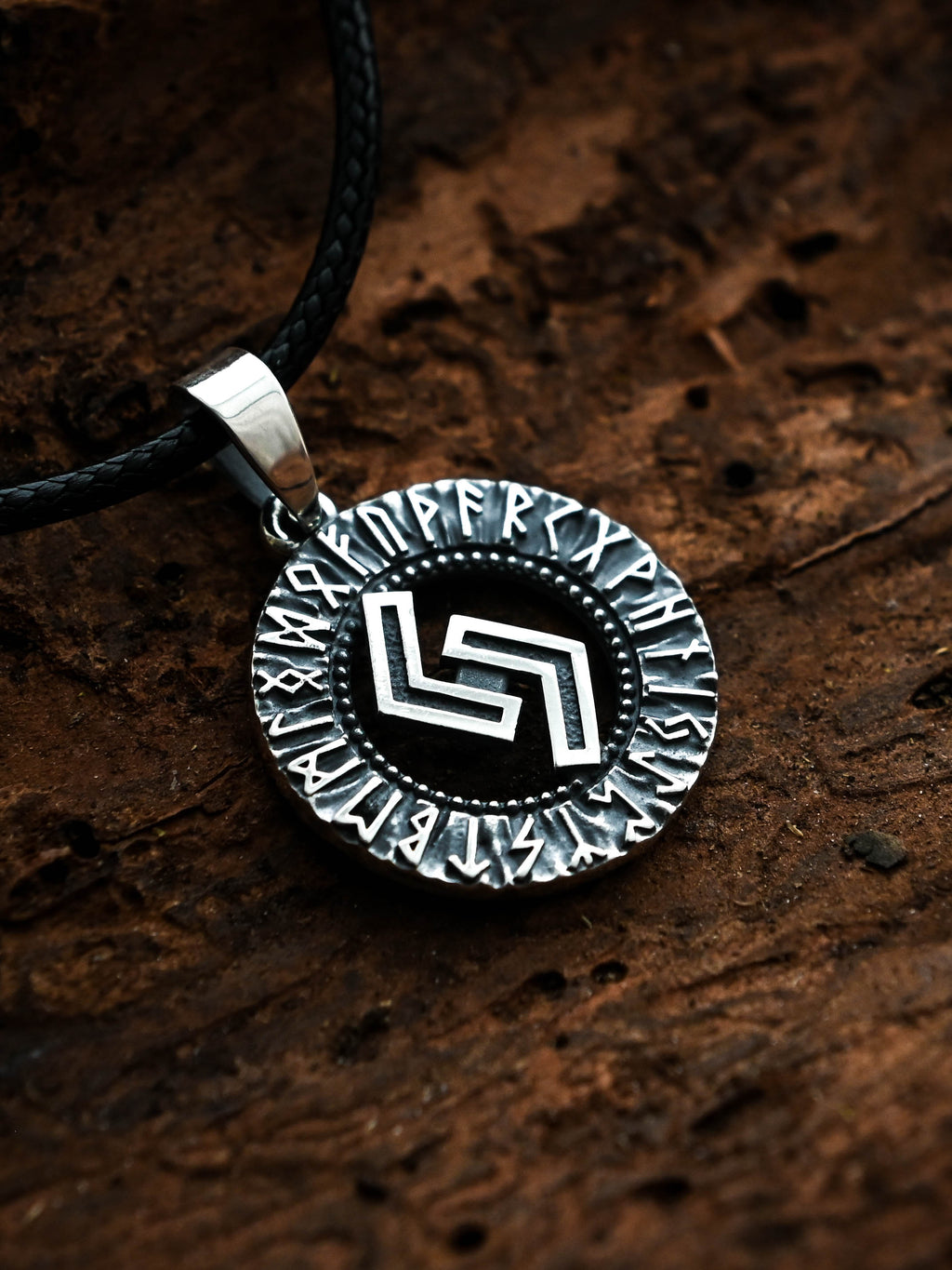 Jera Rune Amulet, Elder Futhark, Sterling Silver 925 — Viking & Norse Symbol Pendant