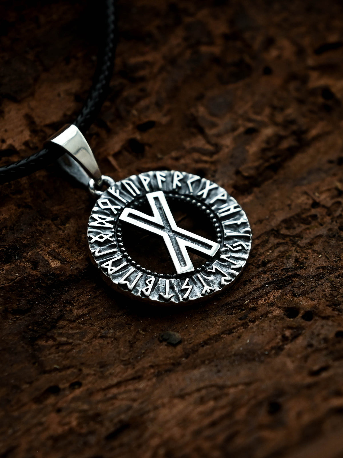 Gebo Rune Amulet, Elder Futhark, Sterling Silver 925 — Viking & Norse Symbol Pendant