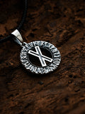 Gebo Rune Amulet, Elder Futhark, Sterling Silver 925 — Viking & Norse Symbol Pendant