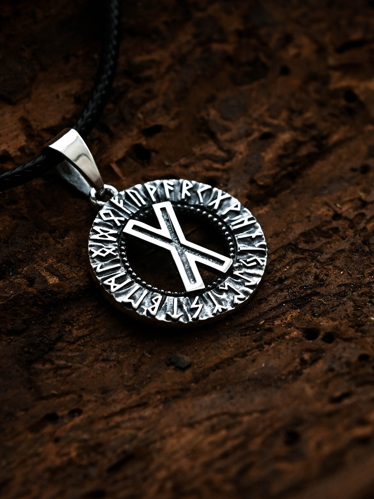 Gebo Rune Amulet, Elder Futhark, Sterling Silver 925 — Viking & Norse Symbol Pendant
