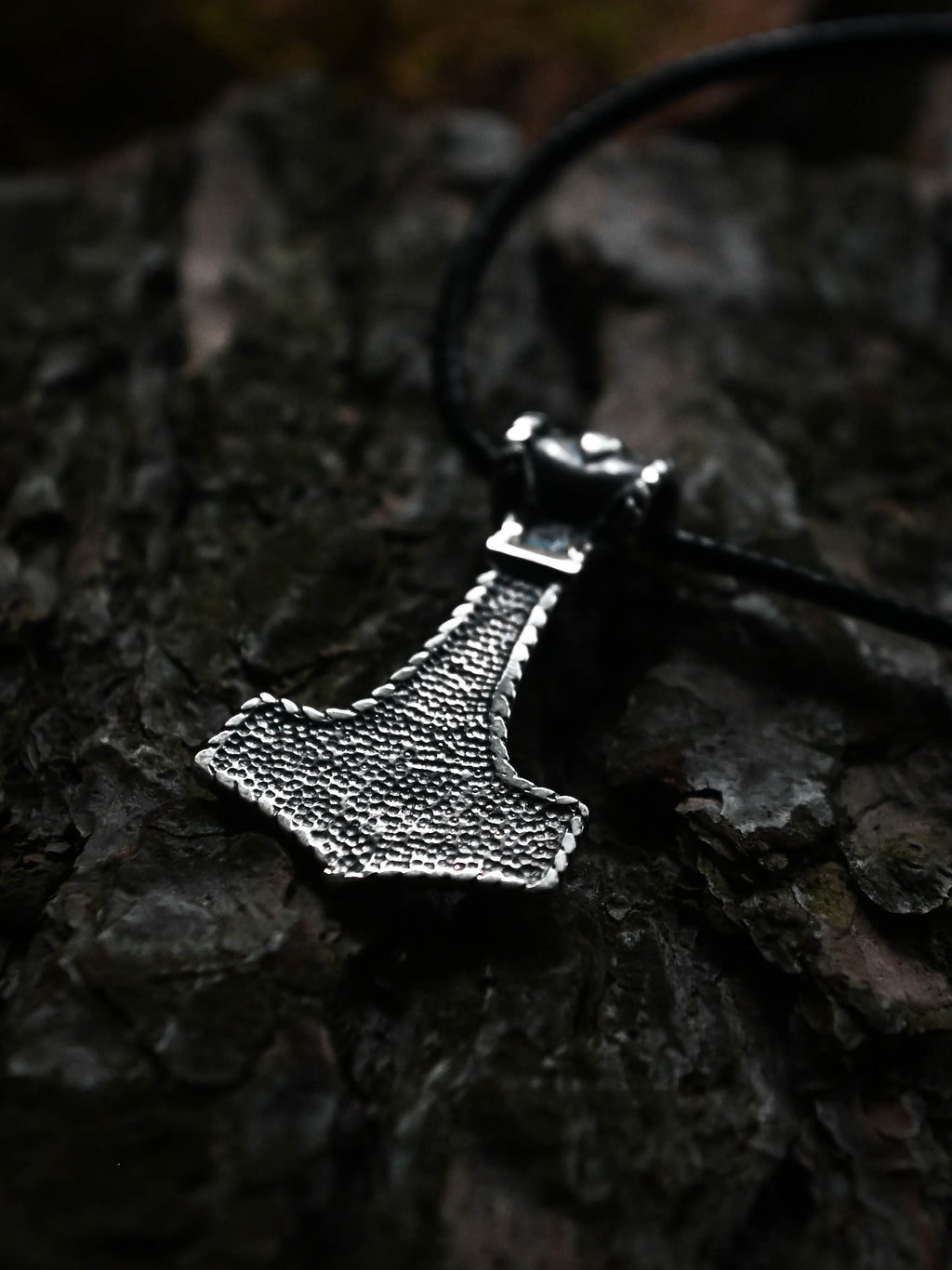 Thor's Hammer with Norse Knotwork, Sterling Silver 925 — Viking Symbol Pendant