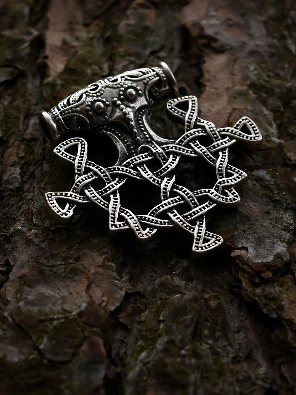 Thor's Hammer (Mjolnir) Replica, Sterling Silver 925 — Viking Symbol Pendant