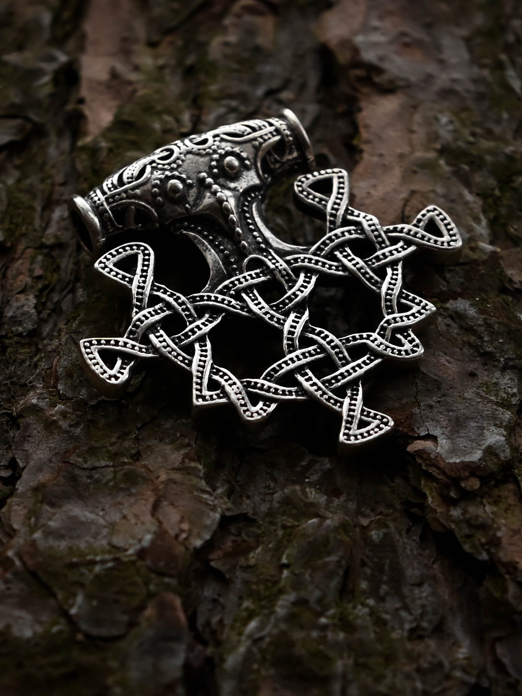 Thor's Hammer (Mjolnir) Replica, Sterling Silver 925 — Viking Symbol Pendant
