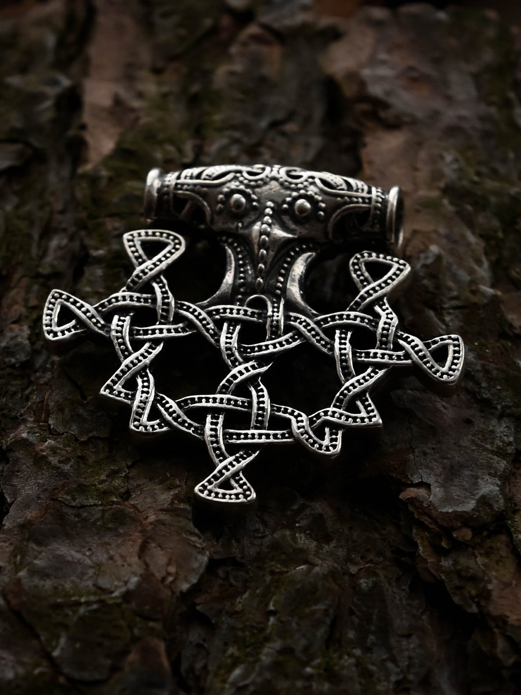 Thor's Hammer (Mjolnir) Replica, Sterling Silver 925 — Viking Symbol Pendant