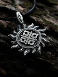 Makosh (Mokosh) in Sun Amulet, Sterling Silver 925 — Slavic, Viking & Norse Pendant