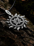 Star of Rus in Sun Amulet, Sterling Silver 925 — Slavic, Viking & Norse Pendant