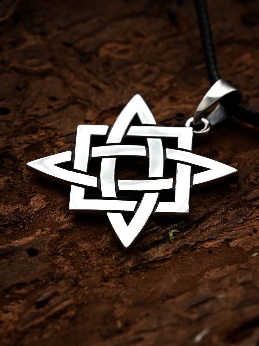 Star of Rus Amulet, Sterling Silver 925 — Slavic Symbol Pendant