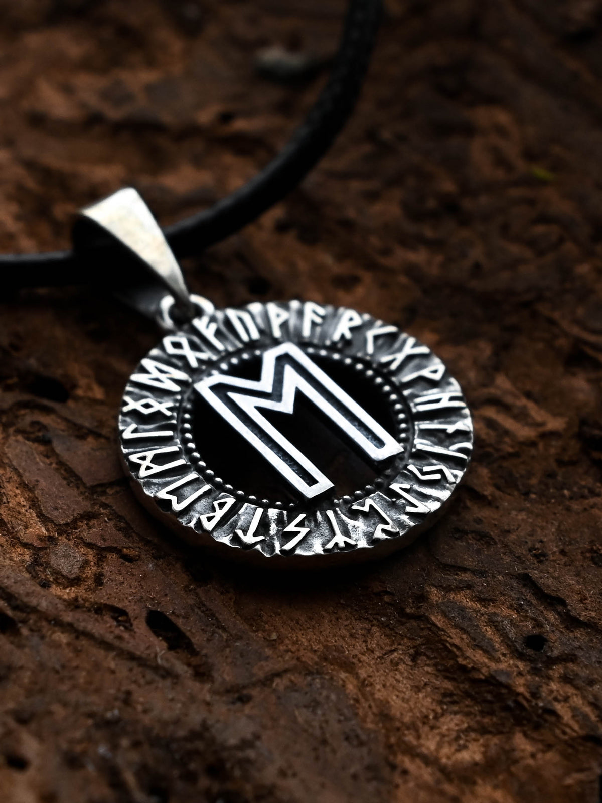Ehwaz Rune Amulet, Elder Futhark, Sterling Silver 925 — Viking & Norse Symbol Pendant