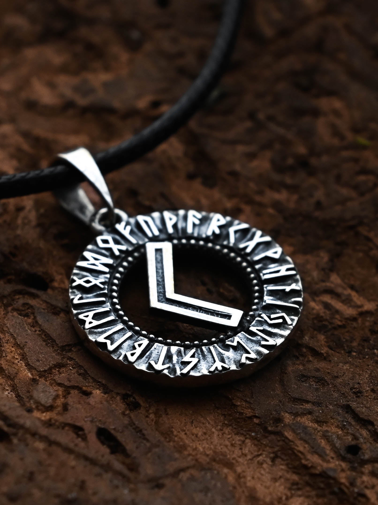 Kenaz Rune Amulet, Elder Futhark, Sterling Silver 925 — Viking & Norse Symbol Pendant