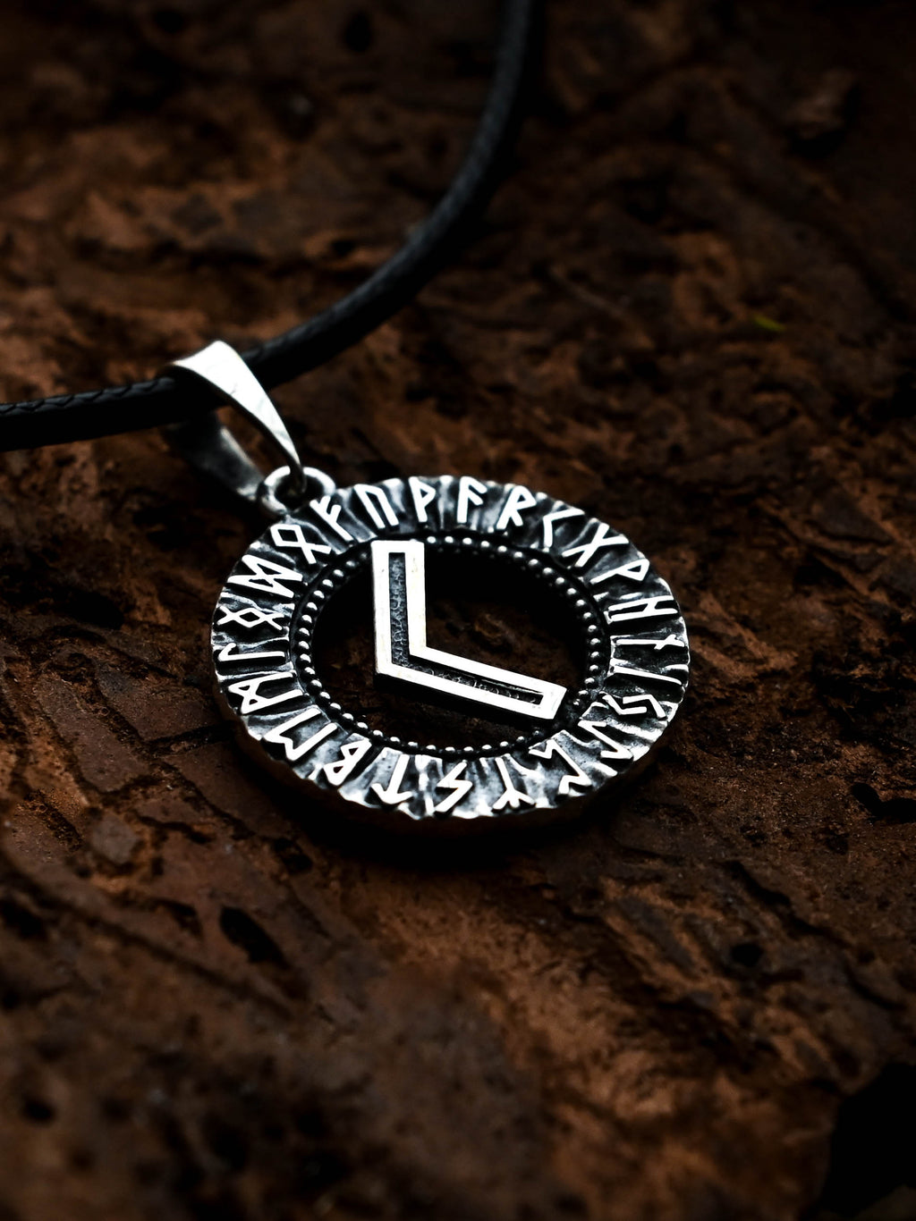 Kenaz Rune Amulet, Elder Futhark, Sterling Silver 925 — Viking & Norse Symbol Pendant