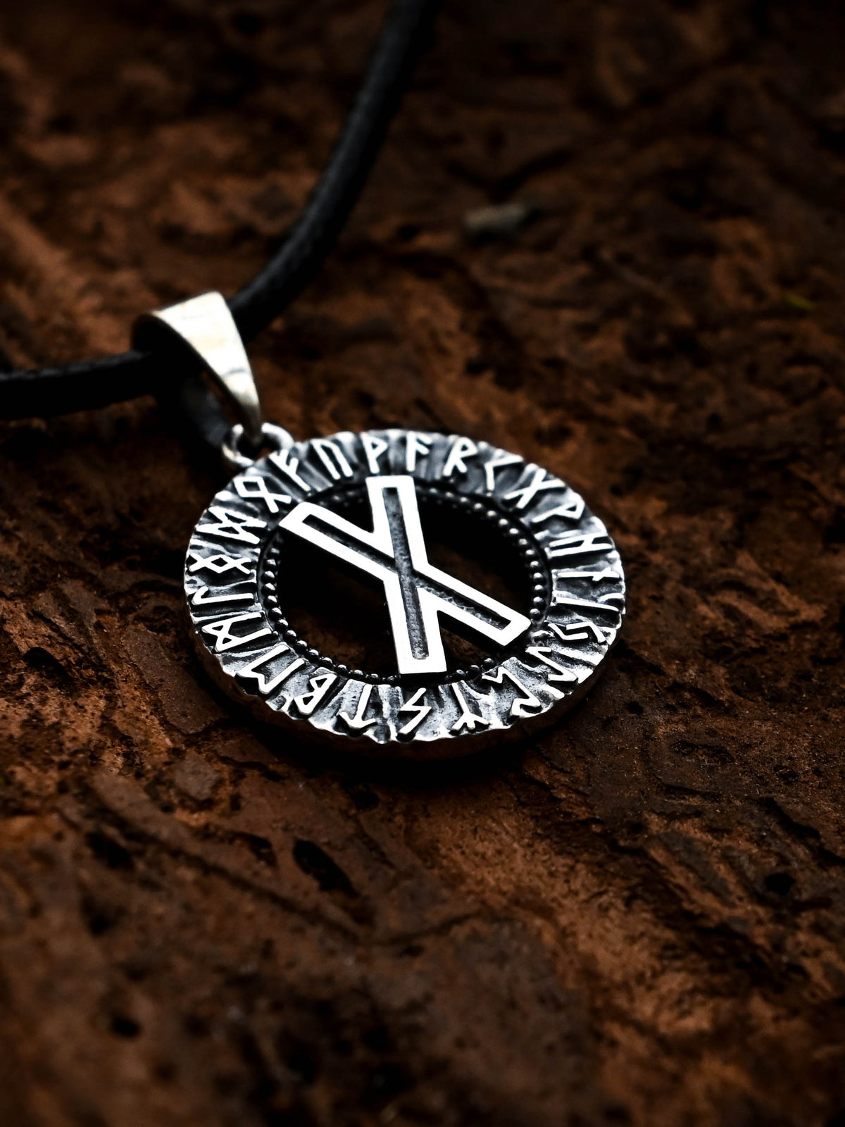 Gebo Rune Amulet, Elder Futhark, Sterling Silver 925 — Viking & Norse Symbol Pendant