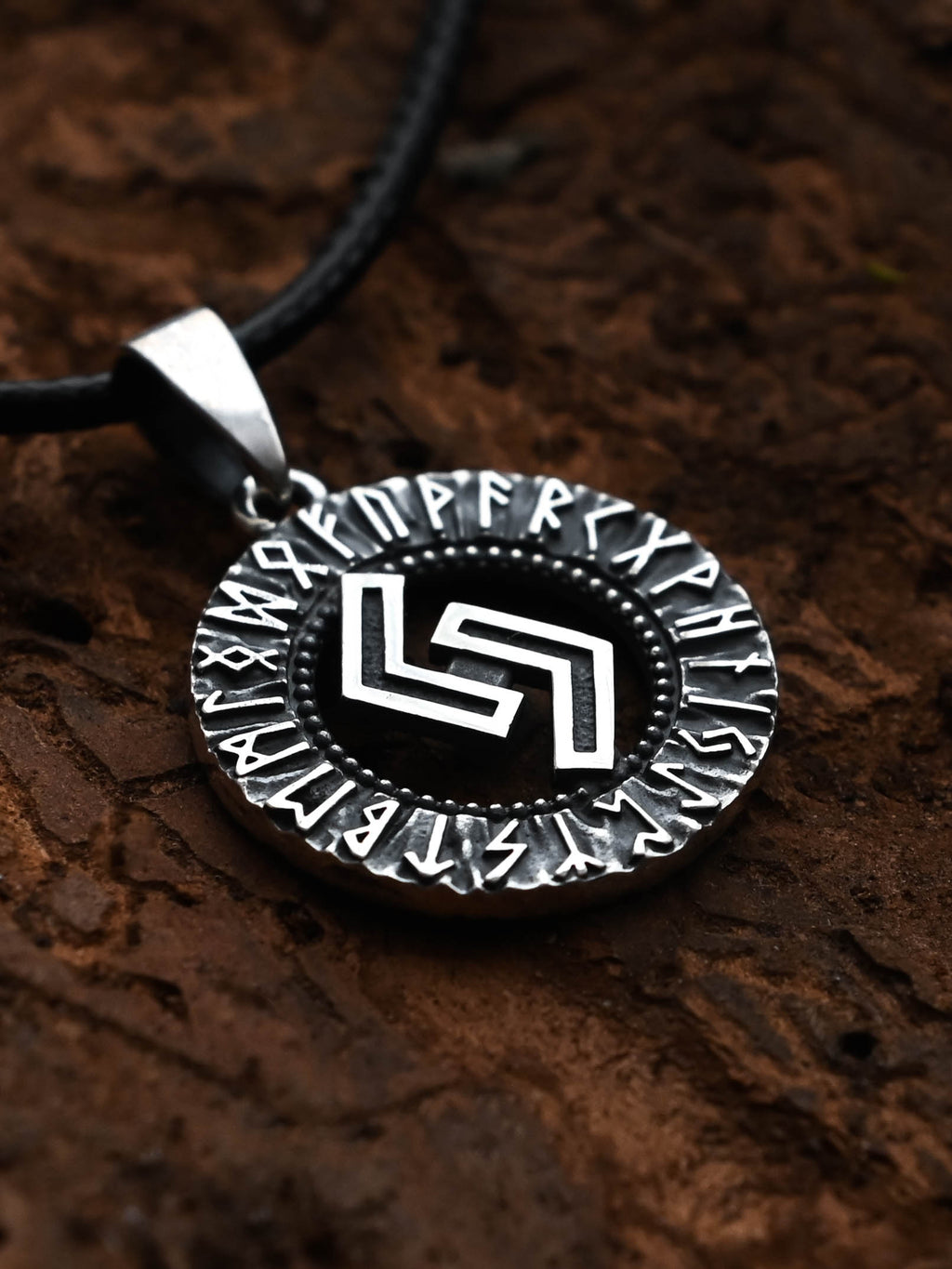 Jera Rune Amulet, Elder Futhark, Sterling Silver 925 — Viking & Norse Symbol Pendant