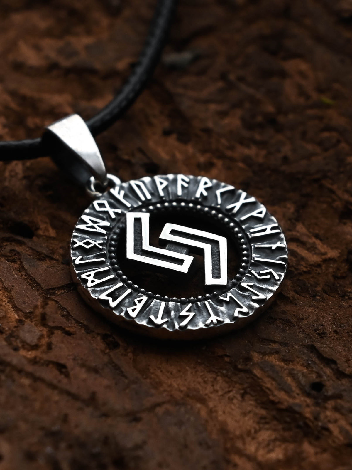 Jera Rune Amulet, Elder Futhark, Sterling Silver 925 — Viking & Norse Symbol Pendant