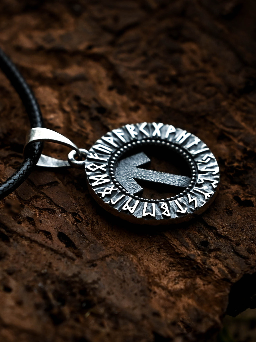 Tiwaz Rune Amulet, Elder Futhark, Sterling Silver 925 — Viking & Norse Symbol Pendant
