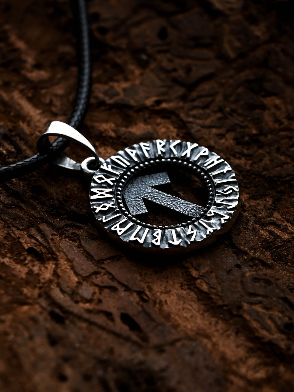 Tiwaz Rune Amulet, Elder Futhark, Sterling Silver 925 — Viking & Norse Symbol Pendant