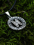 Dagaz Rune Amulet, Elder Futhark, Sterling Silver 925 — Viking & Norse Symbol Pendant
