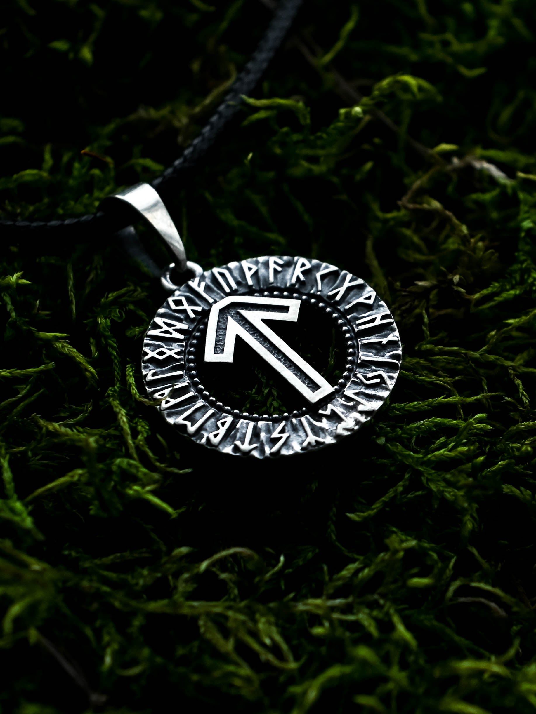 Tiwaz Rune Amulet, Elder Futhark, Sterling Silver 925 — Viking & Norse Symbol Pendant