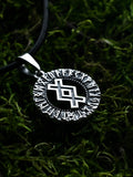 Ingwaz Rune Amulet, Elder Futhark, Sterling Silver 925 — Viking & Norse Symbol Pendant