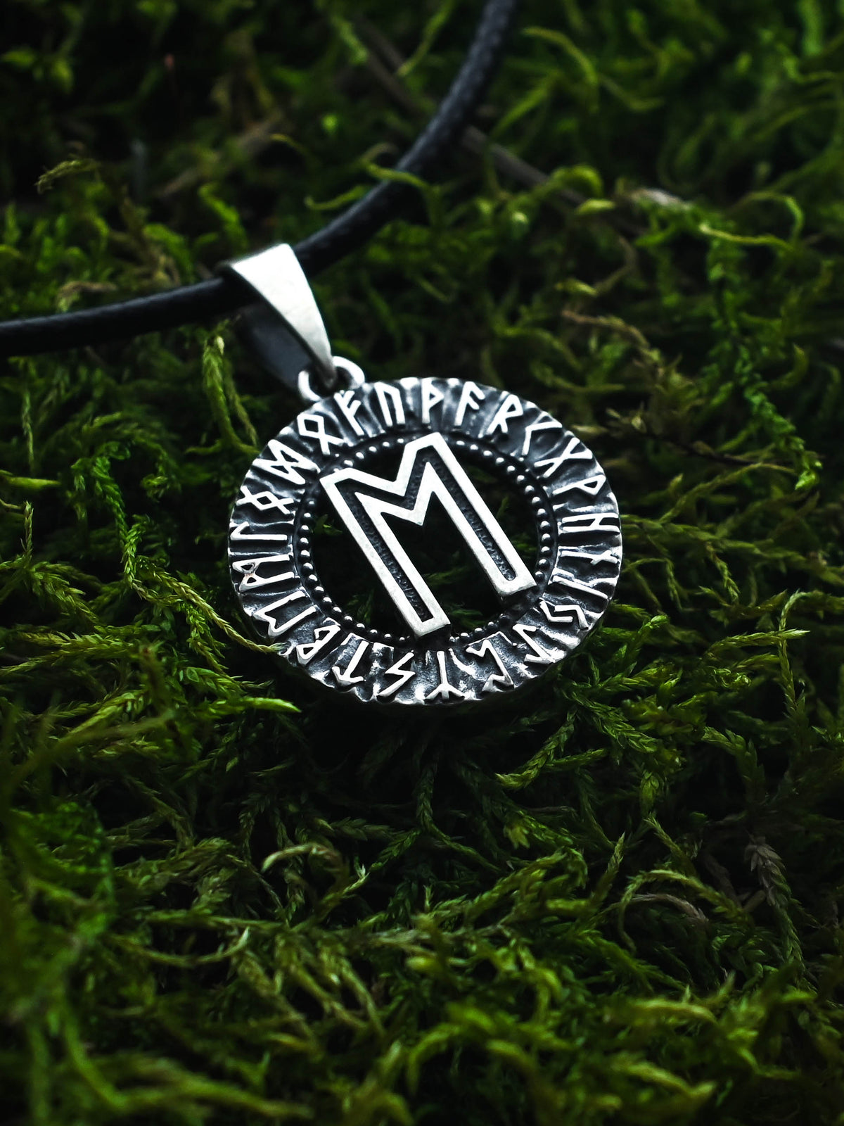 Ehwaz Rune Amulet, Elder Futhark, Sterling Silver 925 — Viking & Norse Symbol Pendant