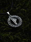 Wunjo Rune Amulet, Elder Futhark, Sterling Silver 925 — Viking & Norse Symbol Pendant