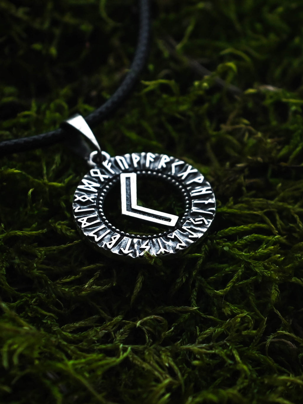 Kenaz Rune Amulet, Elder Futhark, Sterling Silver 925 — Viking & Norse Symbol Pendant