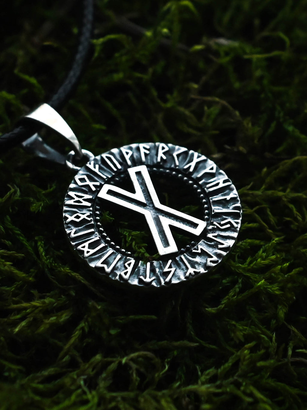 Gebo Rune Amulet, Elder Futhark, Sterling Silver 925 — Viking & Norse Symbol Pendant