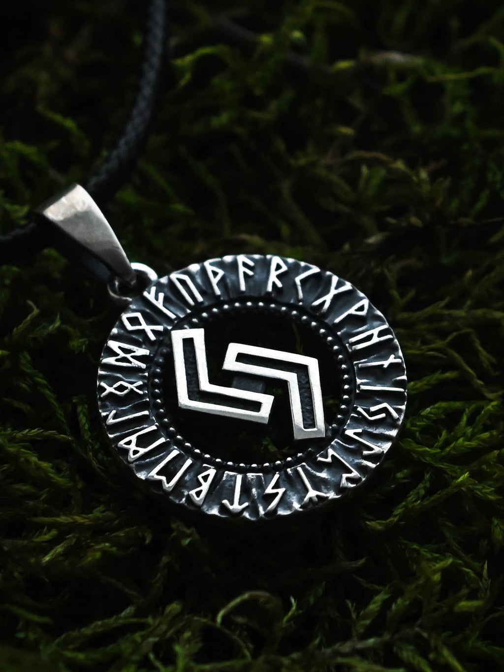 Jera Rune Amulet, Elder Futhark, Sterling Silver 925 — Viking & Norse Symbol Pendant