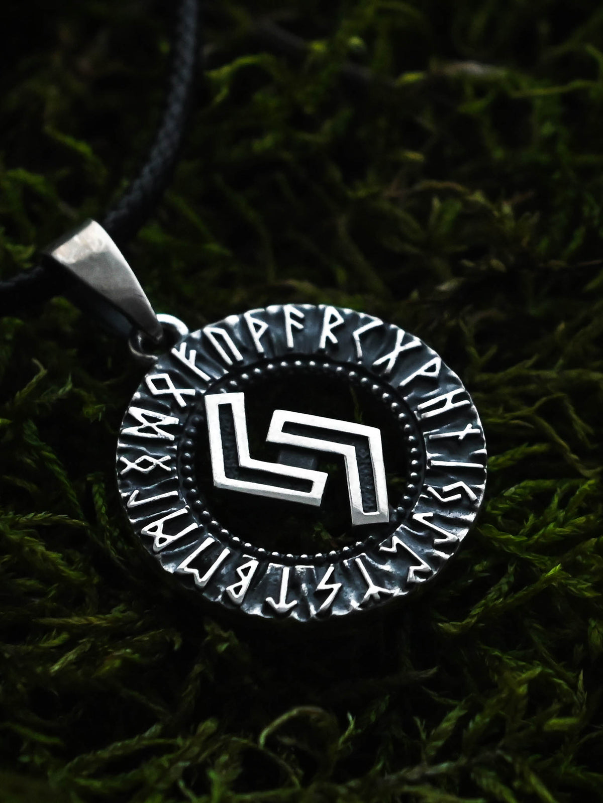 Jera Rune Amulet, Elder Futhark, Sterling Silver 925 — Viking & Norse Symbol Pendant