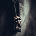 Ghost Keychain, Bronze on Paracord Cord